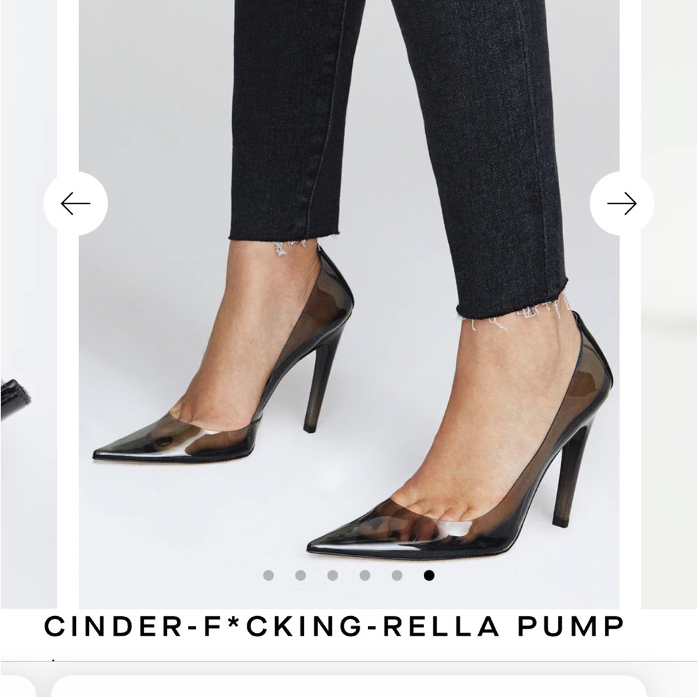 Good American Cinder-f*cking-rella Pump